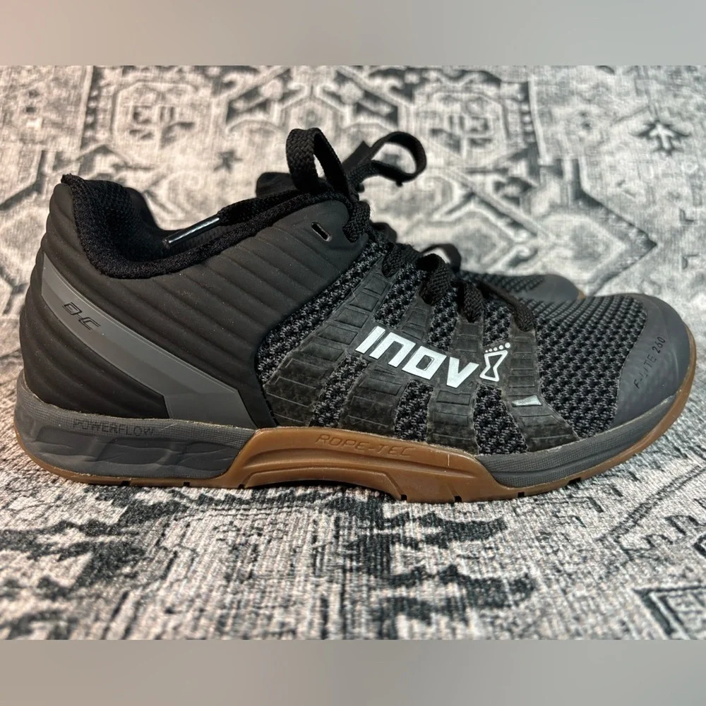 Inov-8 F-Lite 260 Knit Black Weightlifting Shoes Women’s Size 7 / Men’s‎ 5.5